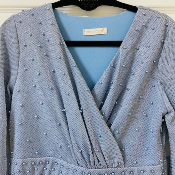 Delvina Maxi Dress Long Sleeved Size 8-M - Picture 3 of 8